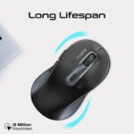 PROMATE KEN Dual-Mode Wireless Optical Mouse – Black - Image 2