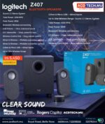 LOGITECH Z407 BLUETOOTH COMPUTER SPEAKERS